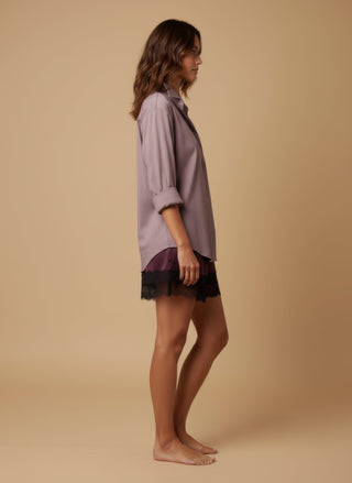 Camicia - Camicia doppio cannoncino coda - Malva - vevi.it