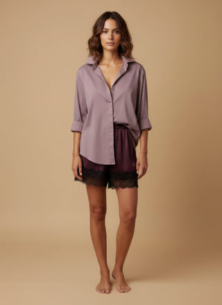 Camicia - Camicia doppio cannoncino coda - Malva - vevi.it