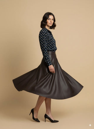 Camicia - Camicia fantasia geometrico floreale - Moro/indaco - vevi.it