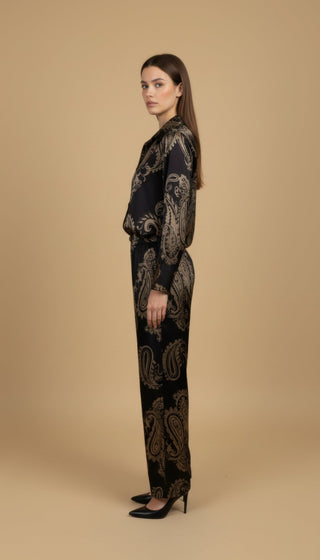 Camicia - Camicia fantasia paisley viscosa - Moro - vevi.it