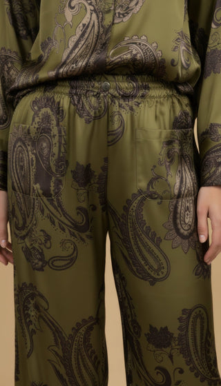 Camicia - Camicia fantasia paisley viscosa - Olio - vevi.it