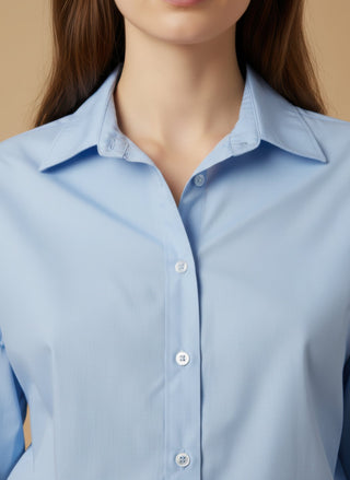 Camicia - Camicia oversize - Celeste - vevi.it