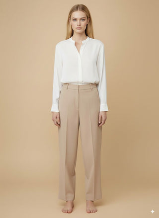 Camicia - Camicia oversize spacchi - Bianco - vevi.it