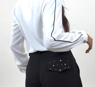 Camicia - Camicia piping doppio cannoncino LUICM391 - Bianco - VEVI
