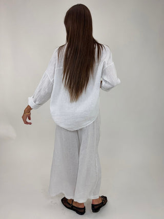 Camicia - Camicia puro lino GFE5341 - Bianco - VEVI