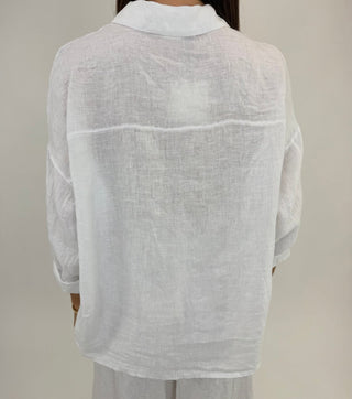 Camicia - Camicia puro lino GFE5341 - Bianco - VEVI