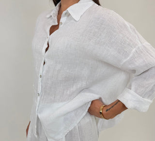 Camicia - Camicia puro lino GFE5341 - Bianco - VEVI