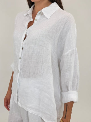 Camicia - Camicia puro lino GFE5341 - Bianco - VEVI