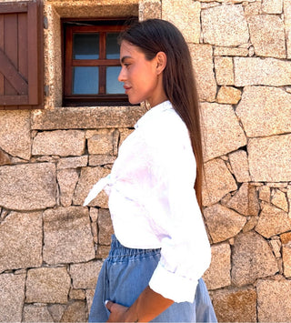Camicia - Camicia ricamo GFE5341E - Bianco - VEVI