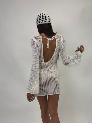Cappello - Cappello in maglia a rete AME002 - Bianco - VEVI