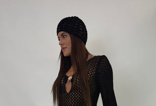 Cappello - Cappello in maglia a rete AME002 - Nero - VEVI