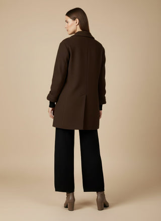 Cappotto - Cappotto corto doppio petto lana - Tortora - VEVI