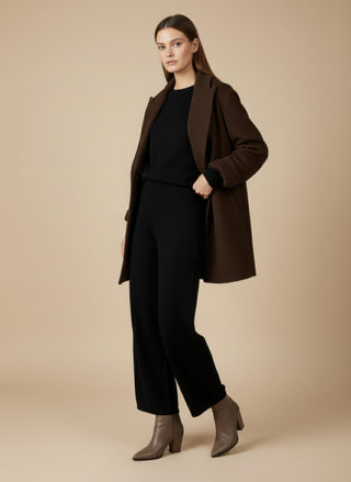 Cappotto - Cappotto corto doppio petto lana - Tortora - VEVI