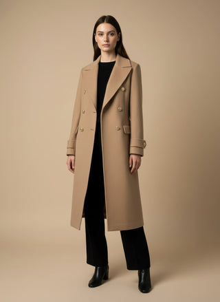 Cappotto - Cappotto doppio petto - Cammello - VEVI