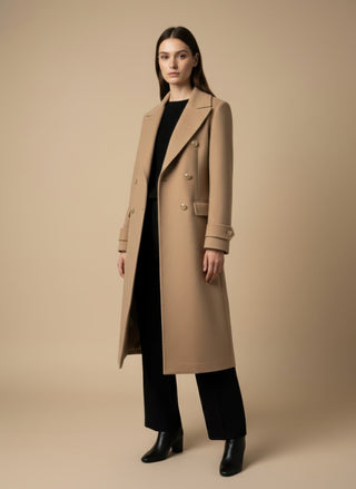 Cappotto - Cappotto doppio petto - Cammello - VEVI