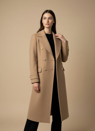 Cappotto - Cappotto doppio petto - Cammello - VEVI