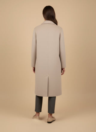Cappotto - Cappotto doppio petto lana - Beige - vevi.it