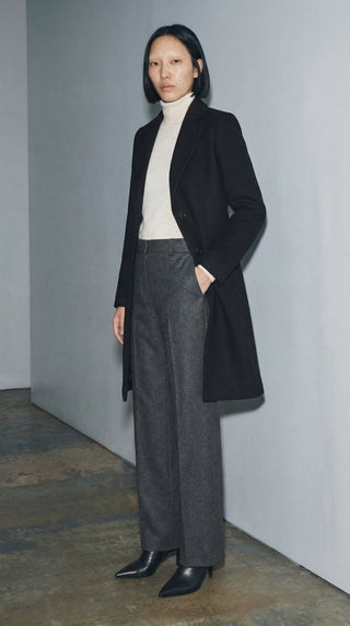 Cappotto - Cappotto monopetto 2 bottoni lua 70330 - Nero - VEVI