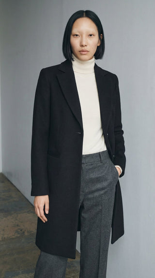 Cappotto - Cappotto monopetto 2 bottoni lua 70330 - Nero - VEVI