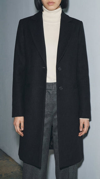 Cappotto - Cappotto monopetto 2 bottoni lua 70330 - Nero - VEVI