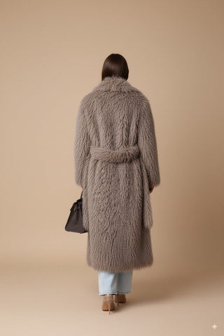 Cappotto - Cappotto simil pelliccia magnolia - Tortora - vevi.it