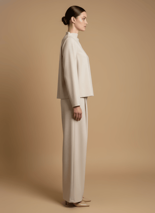 Casacca - Casacca collo vulcano spacchetti - Burro - vevi.it