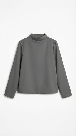 Casacca - Casacca collo vulcano spacchetti - Grigio scuro - VEVI