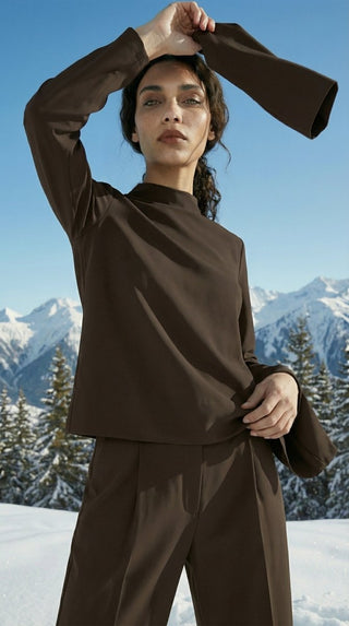 Casacca - Casacca collo vulcano spacchetti - Moro - VEVI