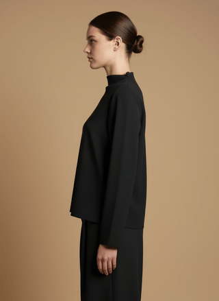 Casacca - Casacca collo vulcano spacchetti - Nero - vevi.it