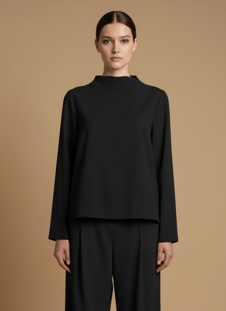 Casacca - Casacca collo vulcano spacchetti - Nero - vevi.it