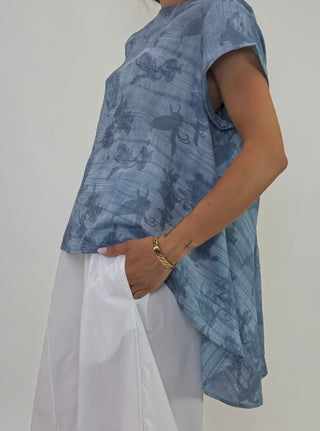 Casacca - Casacca fantasia coda AUEZH62M - Cielo - VEVI