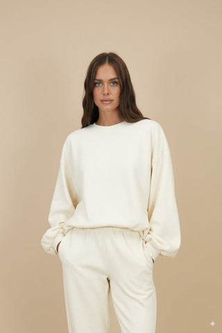 Felpa - Felpa girocollo - Burro - vevi.it