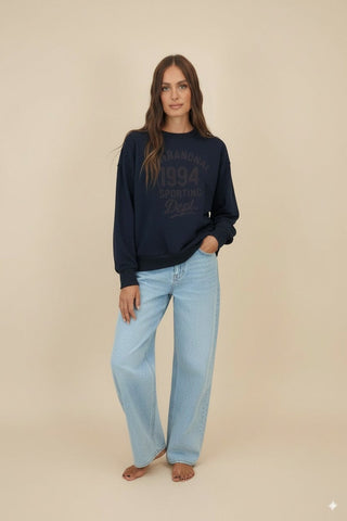 Felpa - Felpa girocollo san francisco 1994 - Blu - vevi.it