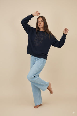 Felpa - Felpa girocollo san francisco 1994 - Blu - vevi.it