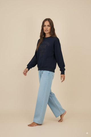 Felpa - Felpa girocollo san francisco 1994 - Blu - vevi.it