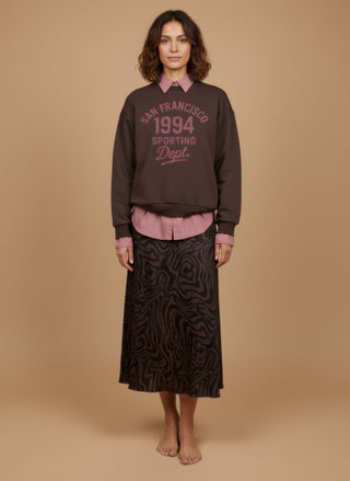 Felpa - Felpa girocollo san francisco 1994 - Crema - vevi.it