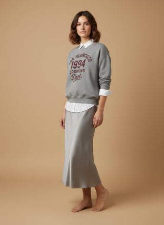 Felpa - Felpa girocollo san francisco 1994 - Crema - vevi.it