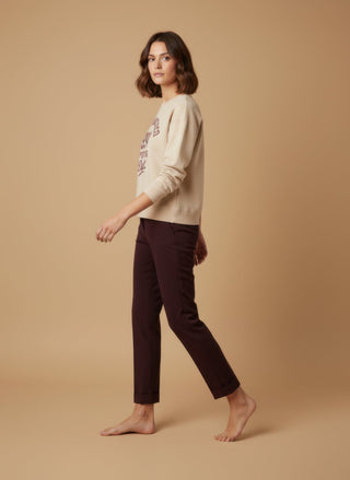 Felpa - Felpa girocollo san francisco 1994 - Crema - vevi.it