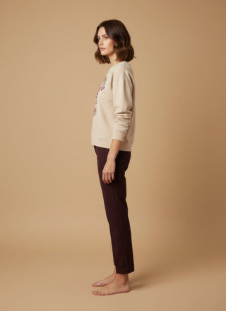 Felpa - Felpa girocollo san francisco 1994 - Crema - vevi.it