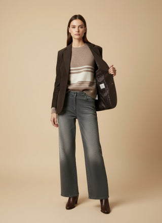 Giacca - Giacca 2 bbottoni velluto - Moro - VEVI