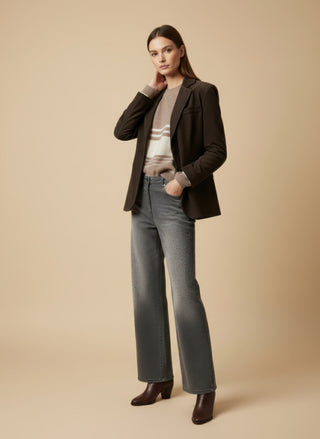 Giacca - Giacca 2 bbottoni velluto - Moro - VEVI