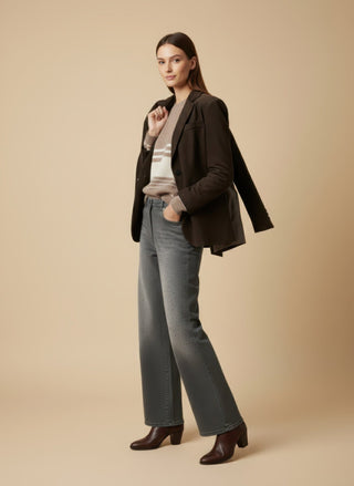 Giacca - Giacca 2 bbottoni velluto - Moro - VEVI