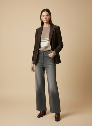 Giacca - Giacca 2 bbottoni velluto - Moro - VEVI