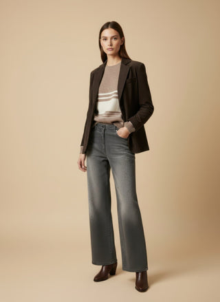 Giacca - Giacca 2 bbottoni velluto - Moro - VEVI