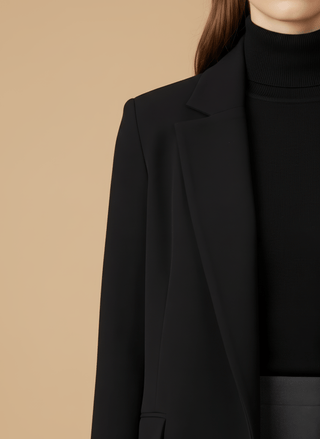 Giacca - Giacca cinta lacci - Nero - vevi.it