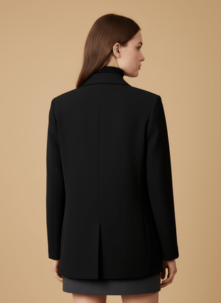 Giacca - Giacca cinta lacci - Nero - vevi.it