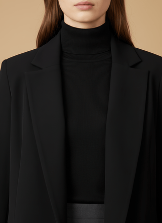 Giacca - Giacca cinta lacci - Nero - vevi.it