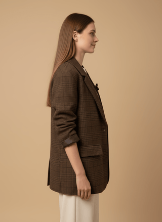 Giacca - Giacca galles spille - Marrone/ruggine - vevi.it