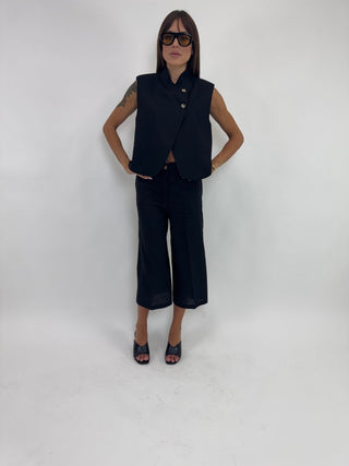 Giacca - Giacca gilet 2 bottoni diagonali NRE719 - Tabacco - VEVI