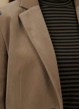 Giacca - Giacca oversize velluto - Moro - VEVI